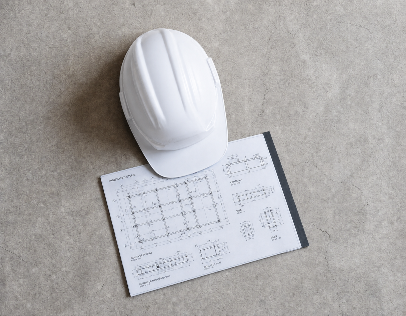 Capacete da CJ2 sobre projeto estrutural